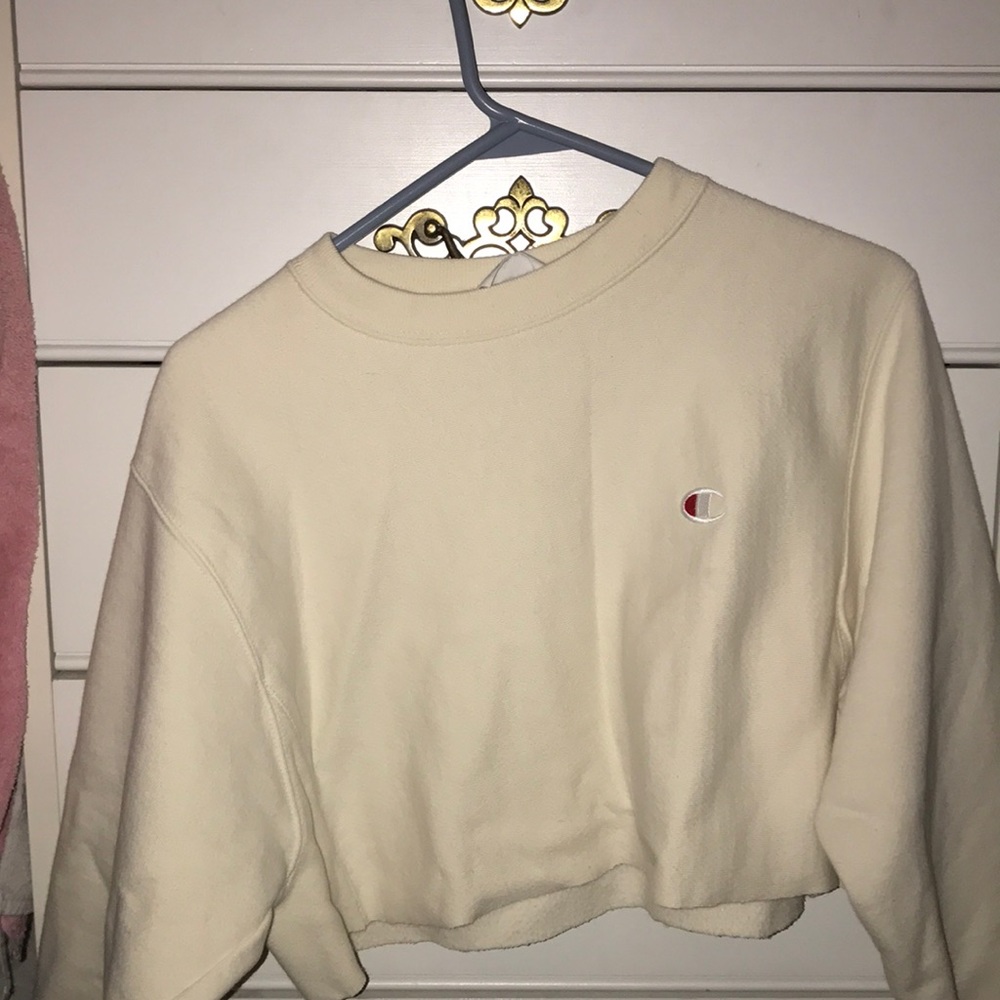 champion sweatshirt cropped